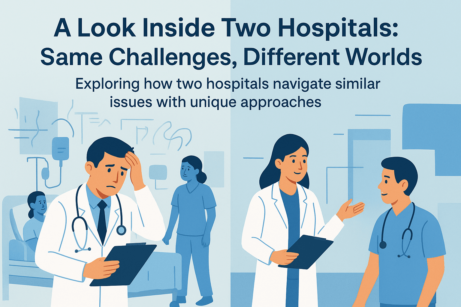 A Look Inside Two Hospitals: Same Challenges, Different Worlds